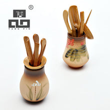 Load image into Gallery viewer, TANGPIN japanese tea ceremony set bamboo tea accessories ceramic tea tools for matcha